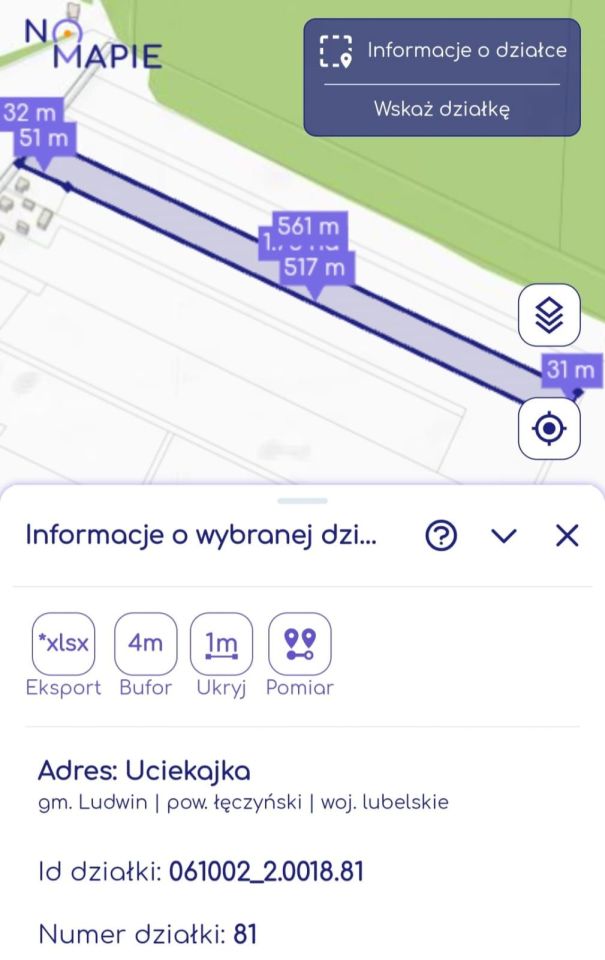 Działka rolna Uciekajka. Zdjęcie 2