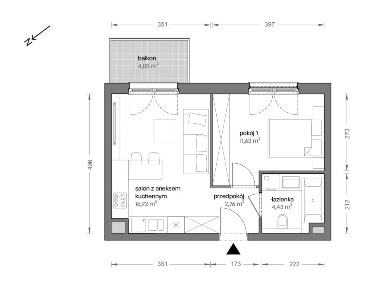 Mieszkanie 2-pokojowe Katowice Brynów, ul. Ceglana. Zdjęcie 7
