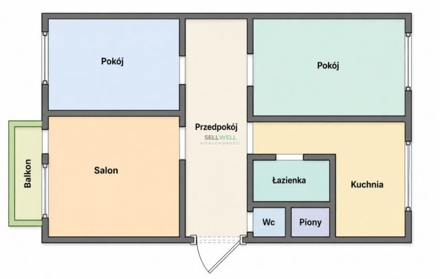 Mieszkanie 3-pokojowe Łódź Bałuty, ul. Bolesława Limanowskiego. Zdjęcie 20