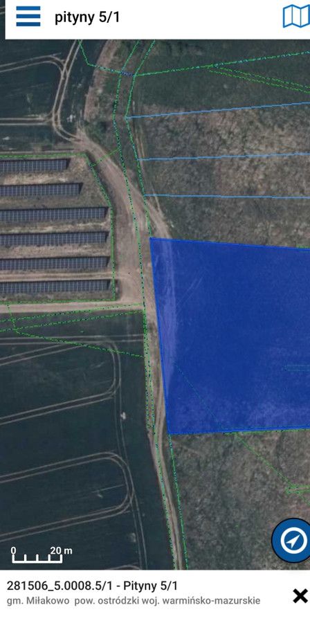 Działka rolna Pityny. Zdjęcie 2