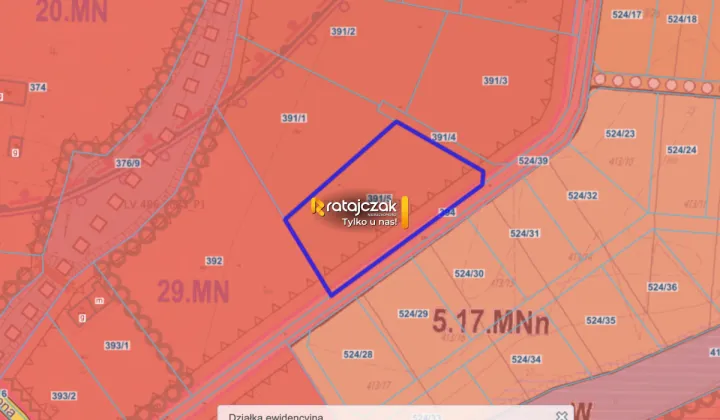 Działka budowlana Drewnica, ul. Zielona