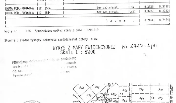 Działka Popowo-Letnisko, ul. Baśniowa