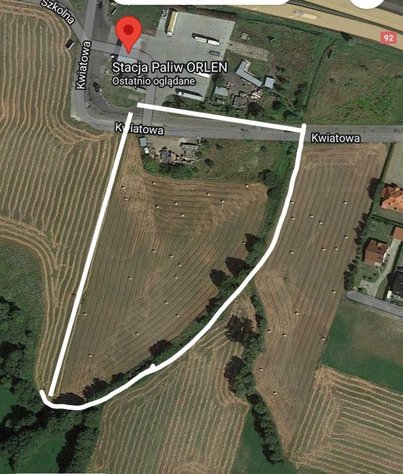 Działka inwestycyjna Zasutowo