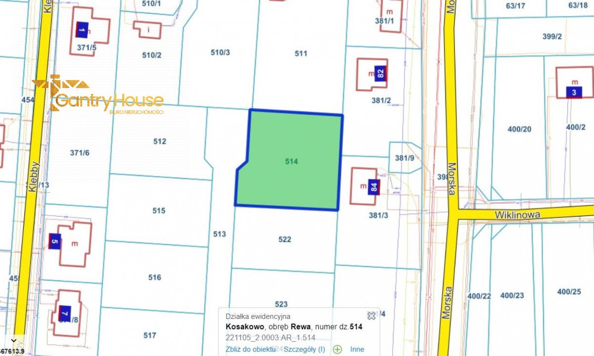 Działka inwestycyjna Rewa