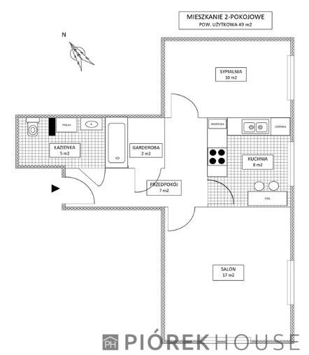 Mieszkanie 2-pokojowe Warszawa Praga-Południe, ul. Czesława Witoszyńskiego. Zdjęcie 8