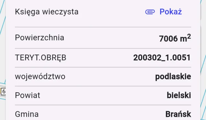 Działka budowlana Brańsk, ul. Armii Krajowej
