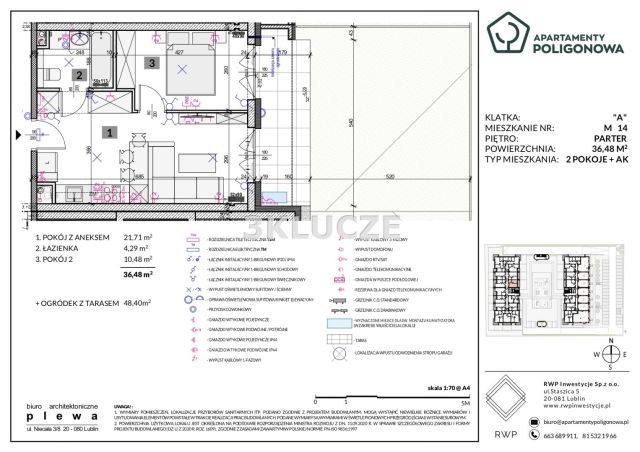 Mieszkanie 2-pokojowe Lublin Sławin. Zdjęcie 2