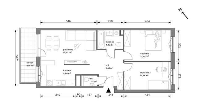 Mieszkanie 3-pokojowe Warszawa Włochy, ul. Trzcinowa. Zdjęcie 7
