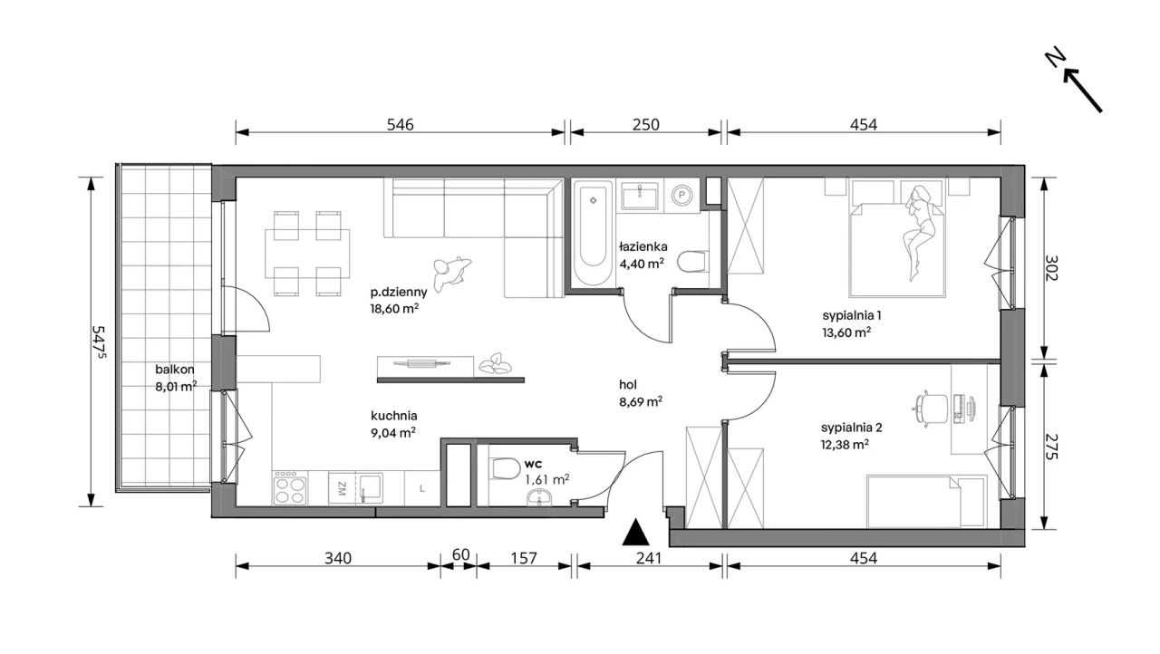 Mieszkanie 3-pokojowe Warszawa Włochy, ul. Trzcinowa. Zdjęcie 7
