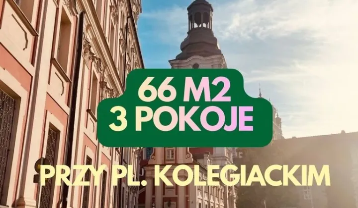 Mieszkanie 3-pokojowe Poznań Centrum, ul. Za Bramką