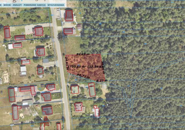 Działka budowlana Łążek Ordynacki Nowa Wieś. Zdjęcie 1