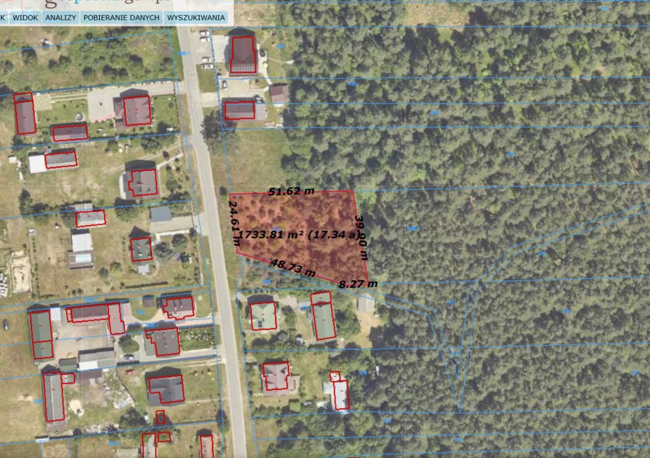 Działka budowlana Łążek Ordynacki Nowa Wieś. Zdjęcie 1