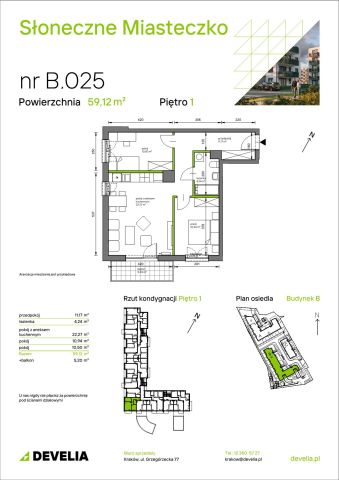 Mieszkanie 3-pokojowe Kraków Bieżanów, ul. Henryka i Karola Czeczów. Zdjęcie 7