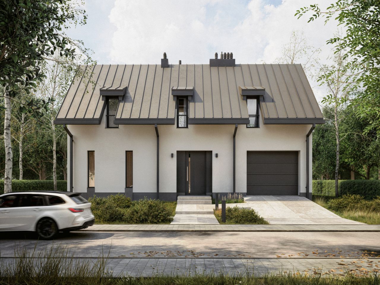 dom wolnostojący, 5 pokoi Bezrzecze, ul. Mahoniowa. Zdjęcie 2