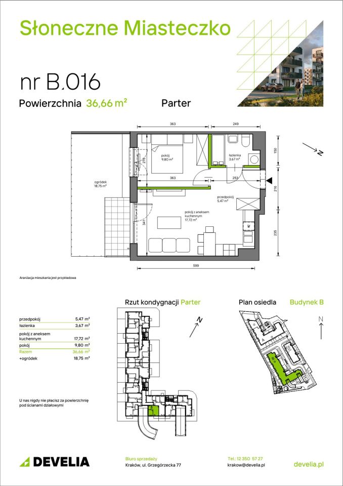 Mieszkanie 2-pokojowe Kraków Bieżanów, ul. Henryka i Karola Czeczów. Zdjęcie 7