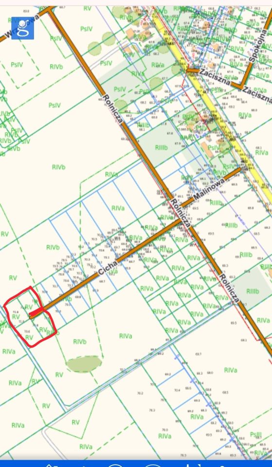 Działka budowlana Krępa Kaszubska, ul. Cicha