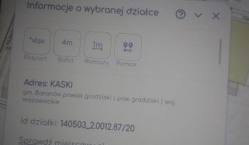 Działka rolno-budowlana Kaski Kaski-Budki, ul. Ojca Maksymiliana Kolbe