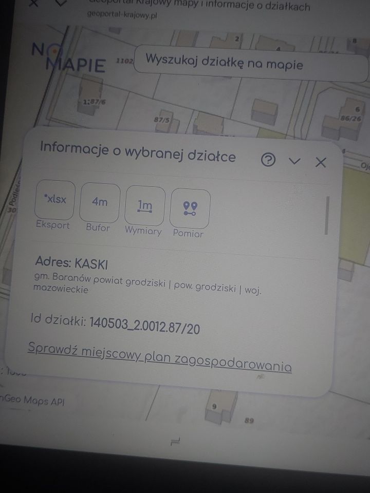 Działka rolno-budowlana Kaski Kaski-Budki, ul. Ojca Maksymiliana Kolbe. Zdjęcie 2