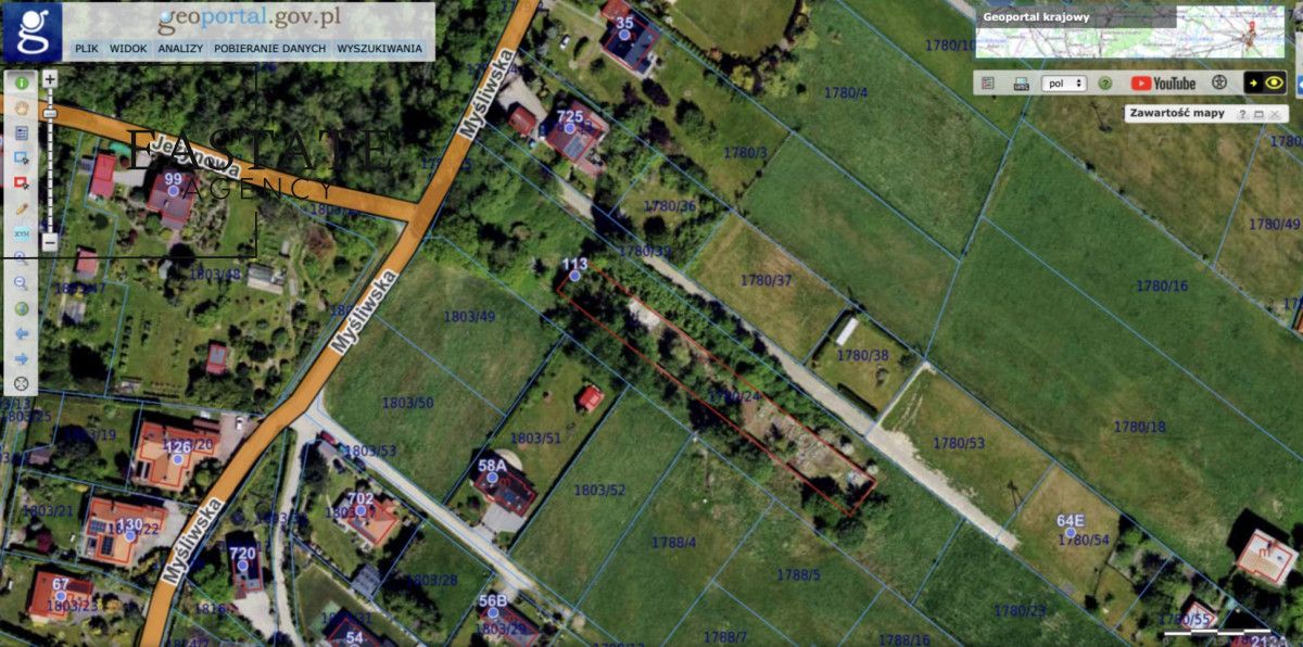 Działka inwestycyjna Jaworze, ul. Myśliwska. Zdjęcie 3