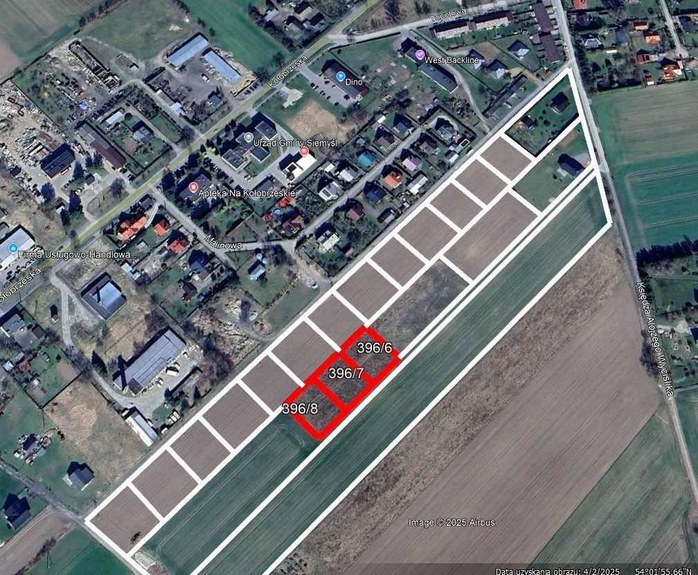 Działka rolno-budowlana Siemyśl, ul. ks. Alojzego Wyciślika. Zdjęcie 2