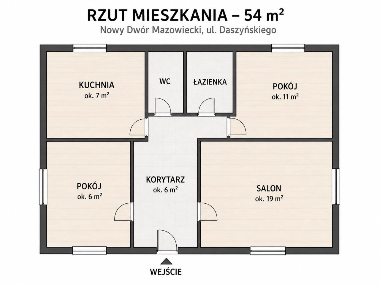 Mieszkanie 3-pokojowe Nowy Dwór Mazowiecki Centrum, ul. Ignacego Daszyńskiego. Zdjęcie 12