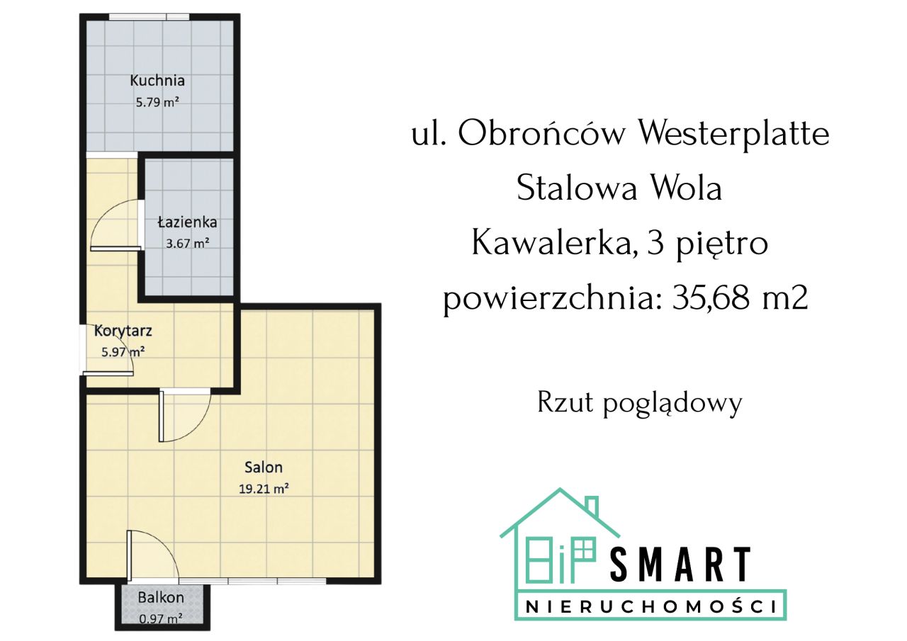 Mieszkanie 1-pokojowe Stalowa Wola, ul. Obrońców Westerplatte. Zdjęcie 10
