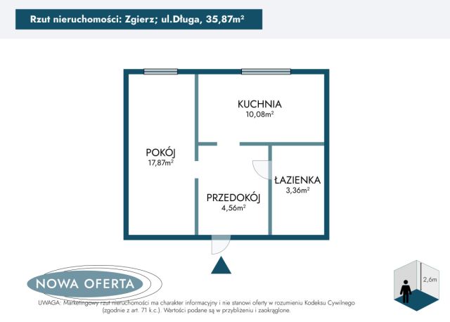 Mieszkanie 1-pokojowe Zgierz, ul. Długa. Zdjęcie 9