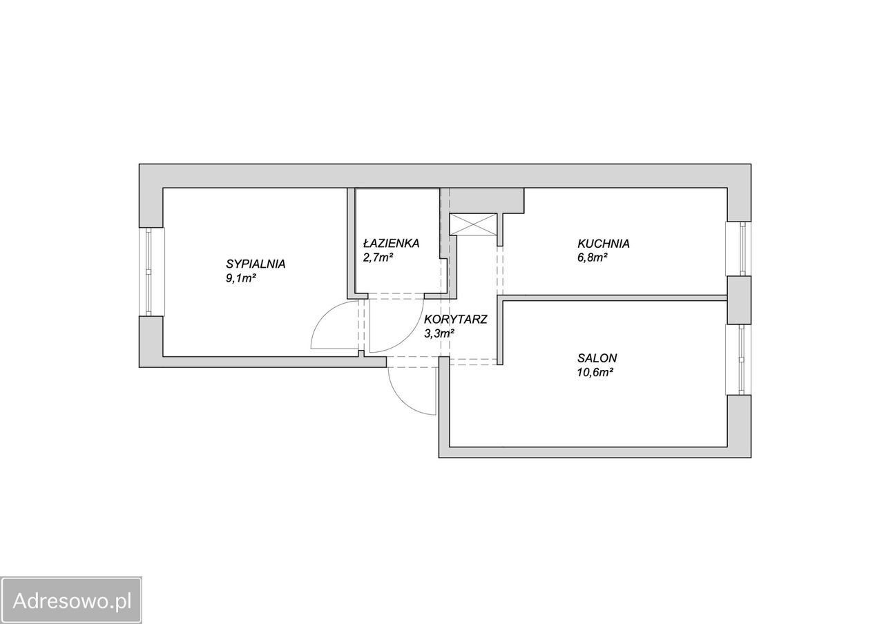 Mieszkanie 2-pokojowe Gdynia Obłuże, ul. adm. J. Unruga. Zdjęcie 8