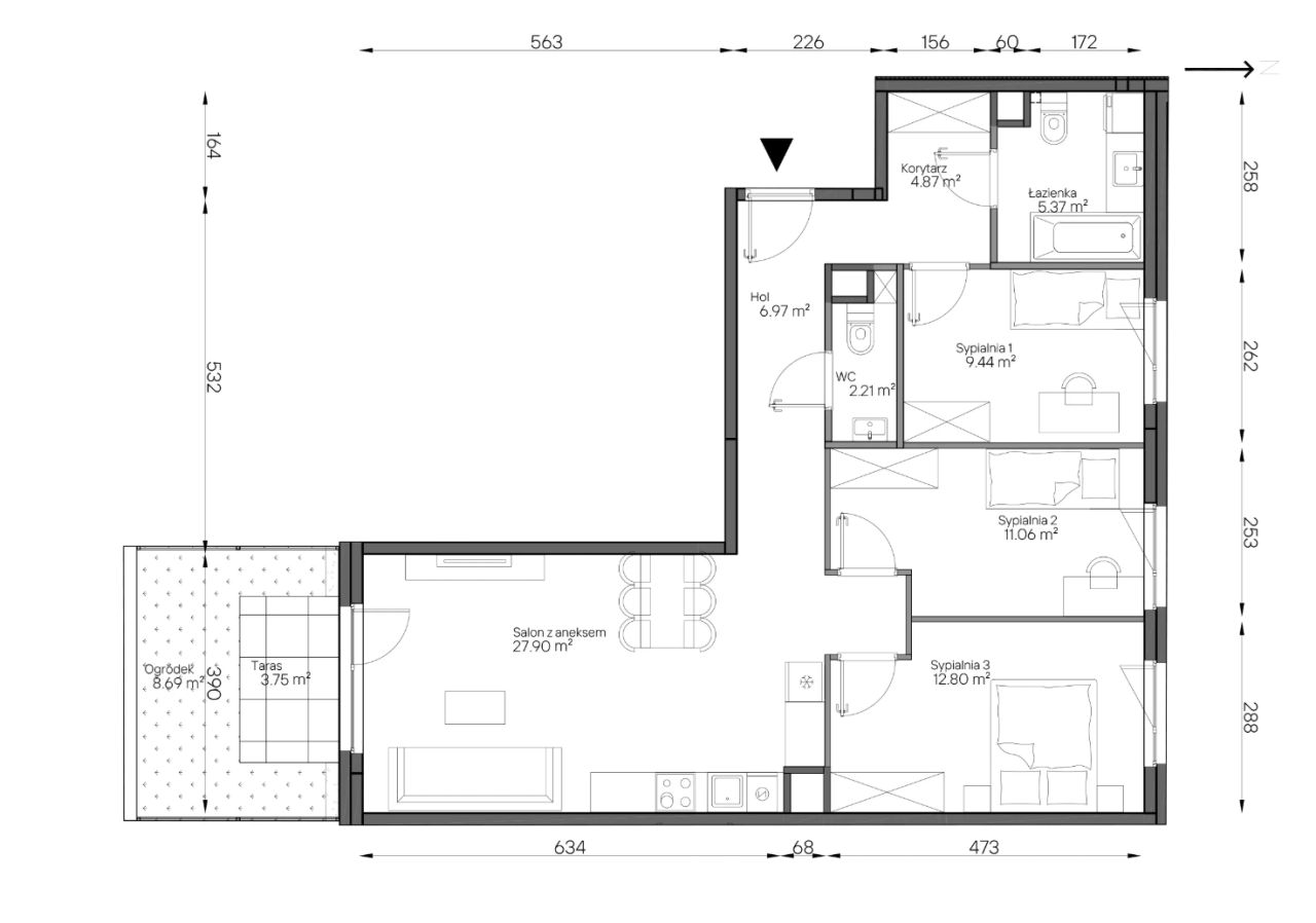 Mieszkanie 4-pokojowe Warszawa Praga-Południe, ul. Podskarbińska. Zdjęcie 7