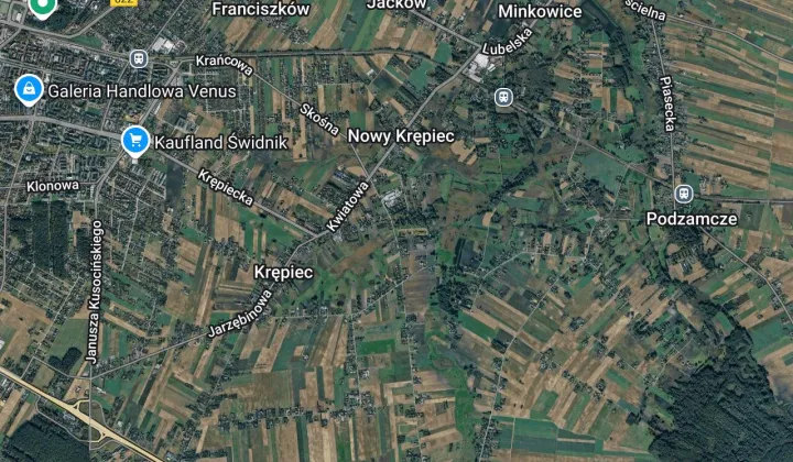 Działka rolno-budowlana Krępiec, ul. Spacerowa