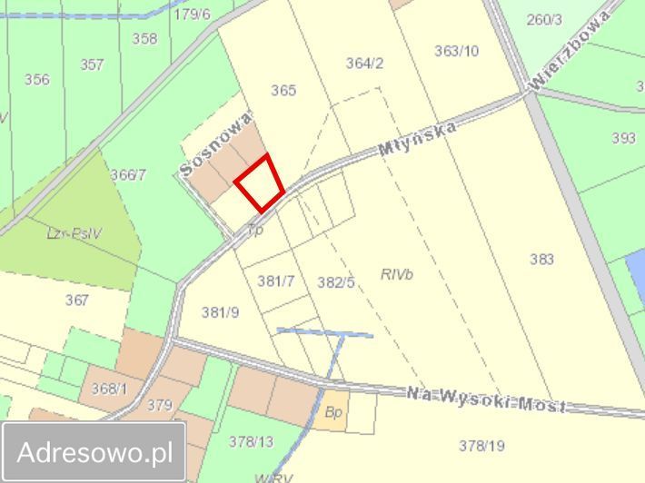 Działka budowlana Brzezia Łąka, ul. Młyńska. Zdjęcie 3