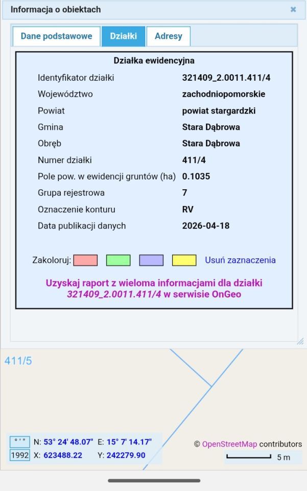 Działka budowlana Stara Dąbrowa. Zdjęcie 13
