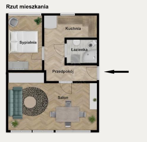 Mieszkanie 2-pokojowe Wrocław, pl. Ludwika Hirszfelda. Zdjęcie 11