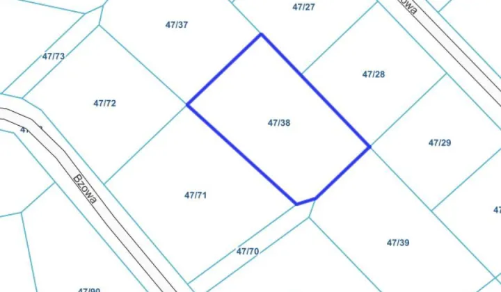 Działka budowlana Miłoszyce, ul. Bzowa