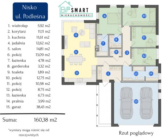 dom wolnostojący, 5 pokoi Nisko, ul. Podleśna. Zdjęcie 11
