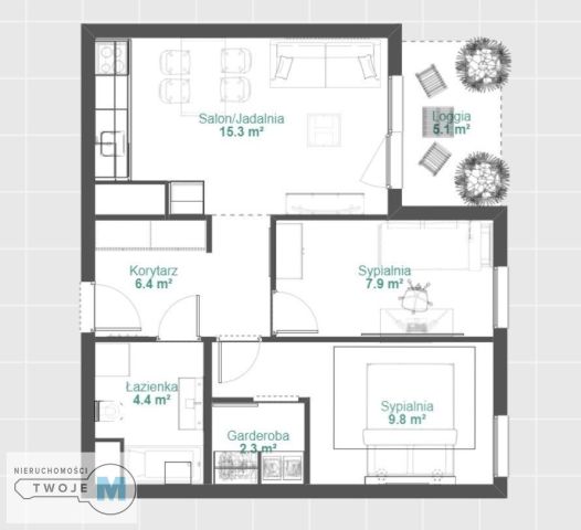 Mieszkanie 3-pokojowe Kielce Bocianek. Zdjęcie 10