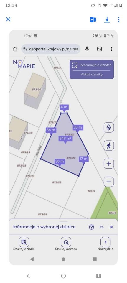 Działka rolno-budowlana Wysocko Wielkie