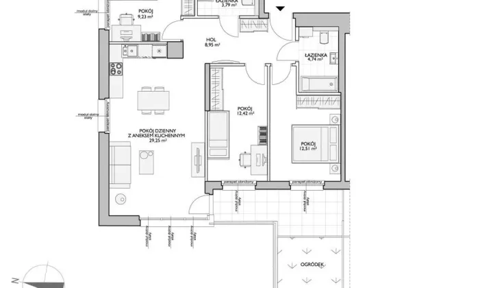 Mieszkanie 4-pokojowe Warszawa Włochy, ul. Potrzebna