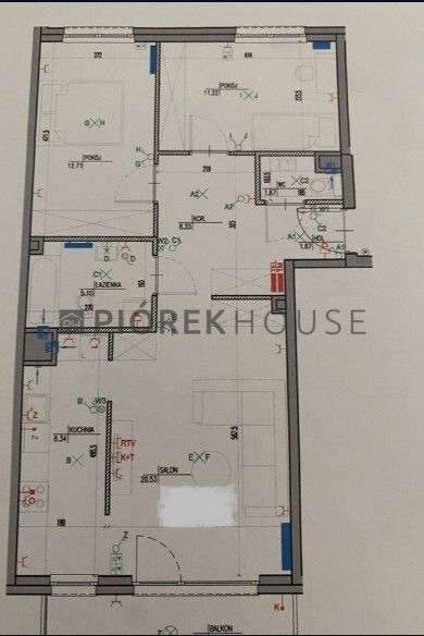 Mieszkanie 3-pokojowe Warszawa Wilanów, ul. Jerzego Holzera