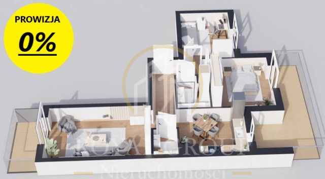 Mieszkanie 3-pokojowe Lublin Konstantynów, ul. Nałęczowska. Zdjęcie 6