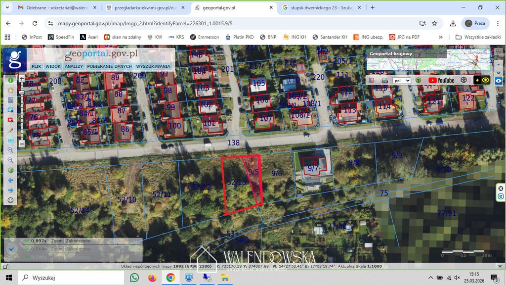 Działka budowlana Słupsk, ul. gen. Józefa Dwernickiego. Zdjęcie 2