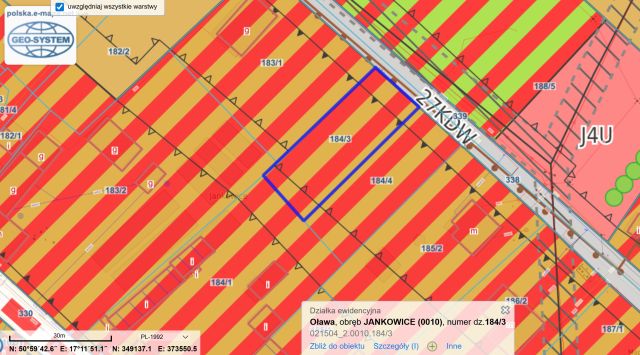 Działka budowlana Jankowice, ul. Sportowa. Zdjęcie 2