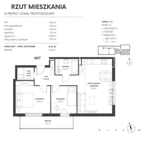Mieszkanie 3-pokojowe Łódź Widzew. Zdjęcie 7