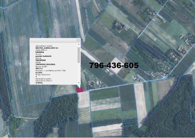 Działka budowlana Trawniki-Kolonia. Zdjęcie 1