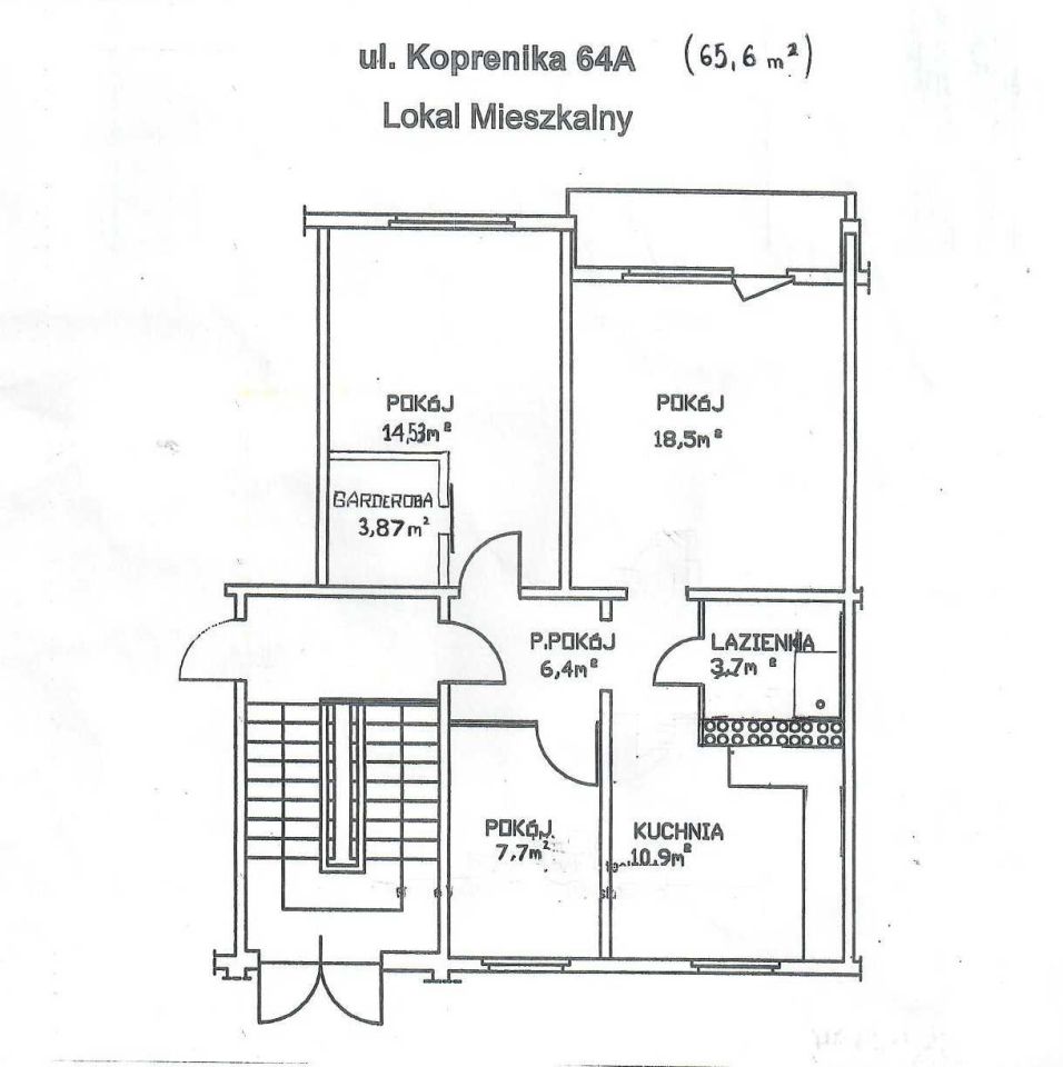 Mieszkanie 3-pokojowe Słubice, ul. Kopernika. Zdjęcie 3