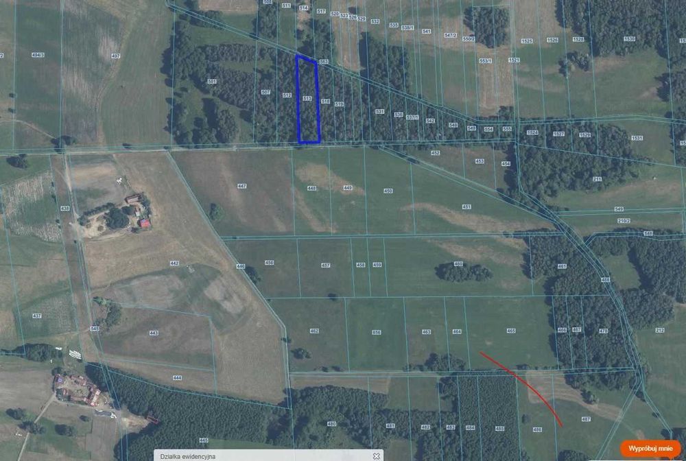 Działka rolna Rytele Suche. Zdjęcie 1