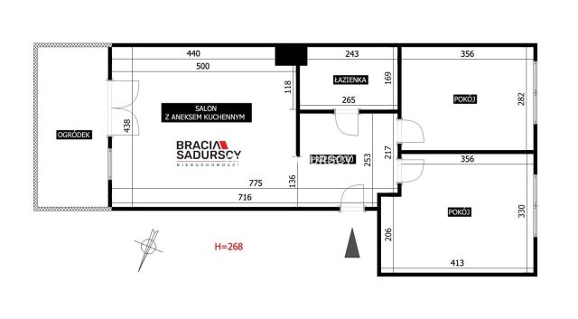 Mieszkanie 3-pokojowe Kraków Podgórze Duchackie, ul. Walerego Sławka. Zdjęcie 19