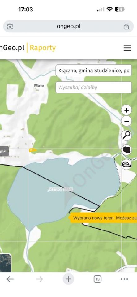 Działka rekreacyjna Kłączno. Zdjęcie 2