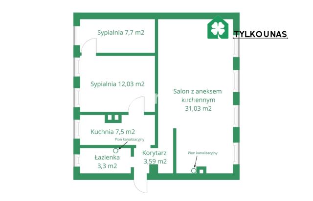 Mieszkanie 3-pokojowe Gdańsk Biskupia Górka, ul. Biskupia. Zdjęcie 15