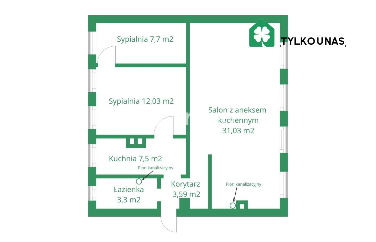 Mieszkanie 3-pokojowe Gdańsk Biskupia Górka, ul. Biskupia. Zdjęcie 15